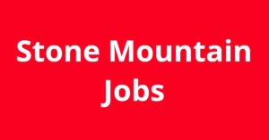 Jobs in Stone Mountain GA