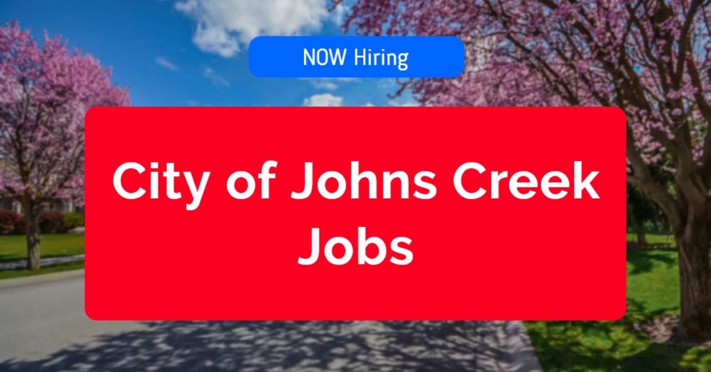 City of Johns Creek Jobs