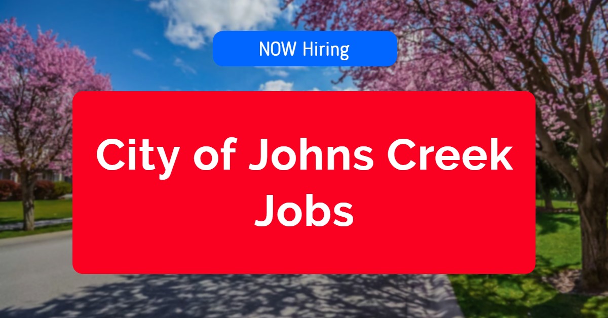 City of Johns Creek Jobs ITP Jobs