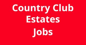 Jobs in Country Club Estates GA