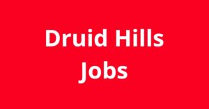 Jobs in Druid Hills GA