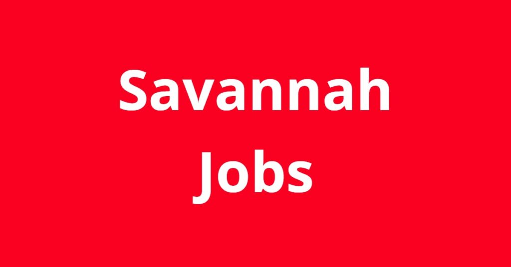 research jobs savannah ga
