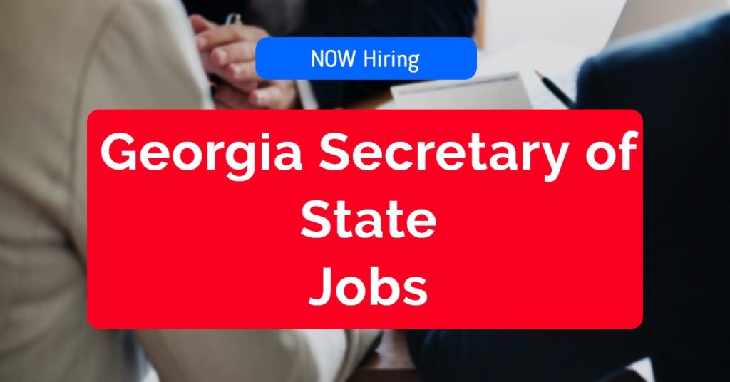 Georgia Secretary of State Jobs